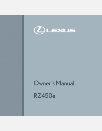 lexus rz 450e 2023-2024 owners manual